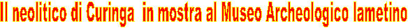 Il neolitico di Curinga  in mostra al Museo Archeologico lametino